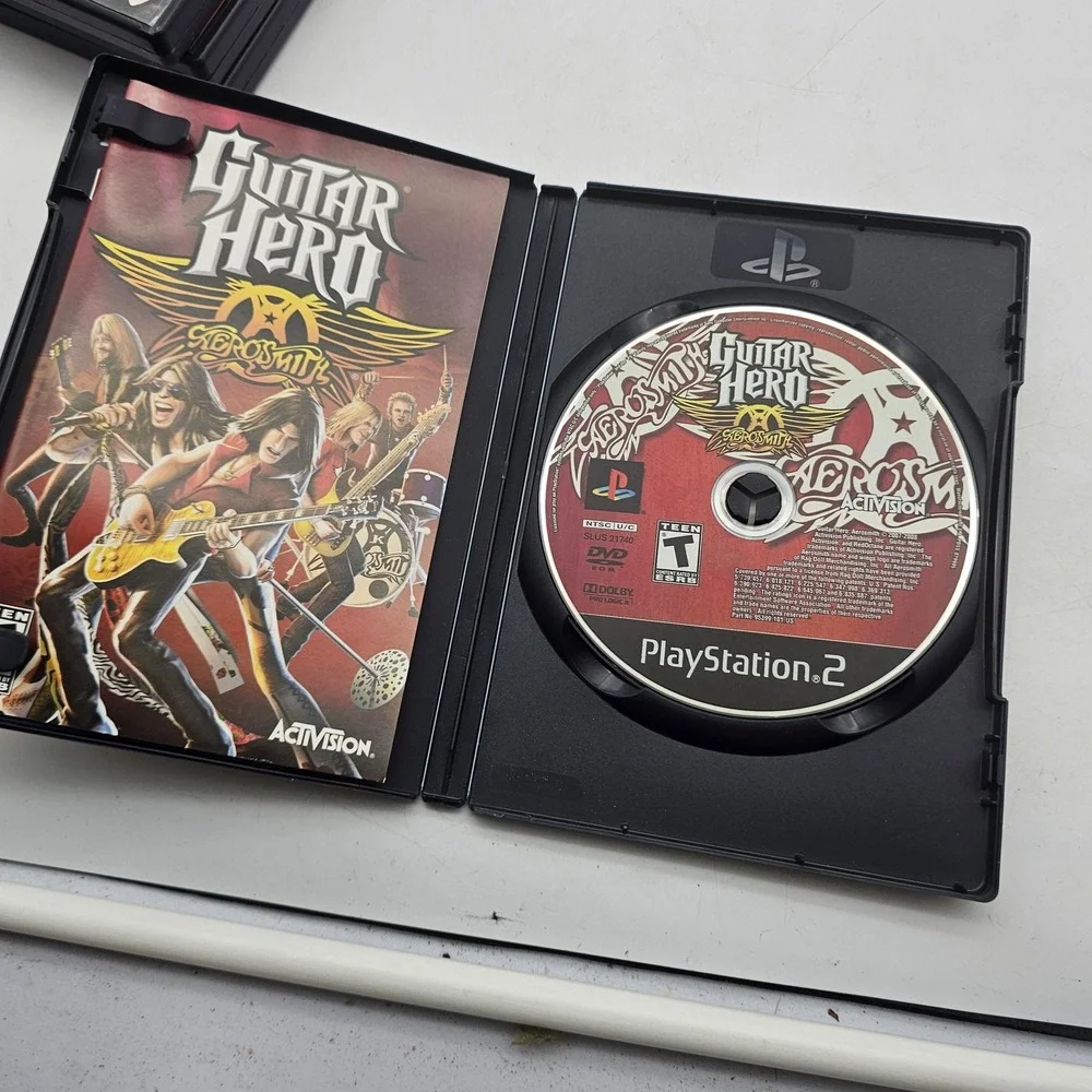 Guitar Hero Aerosmith Rock Band Trivial Pursuit Madden 06 PS2 Video Game Lot